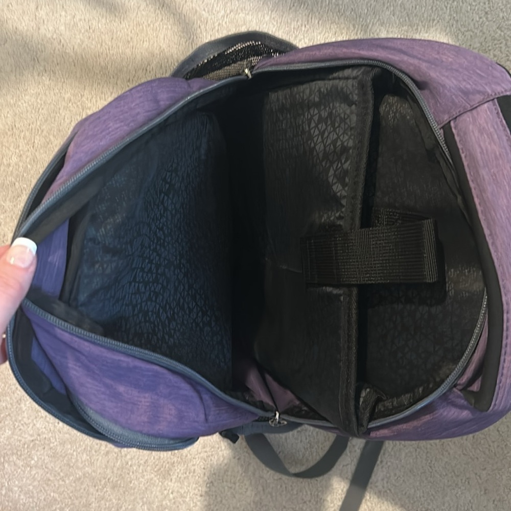 Purple, gray and Black backpack. In very good condition. - Picture 3 of 10